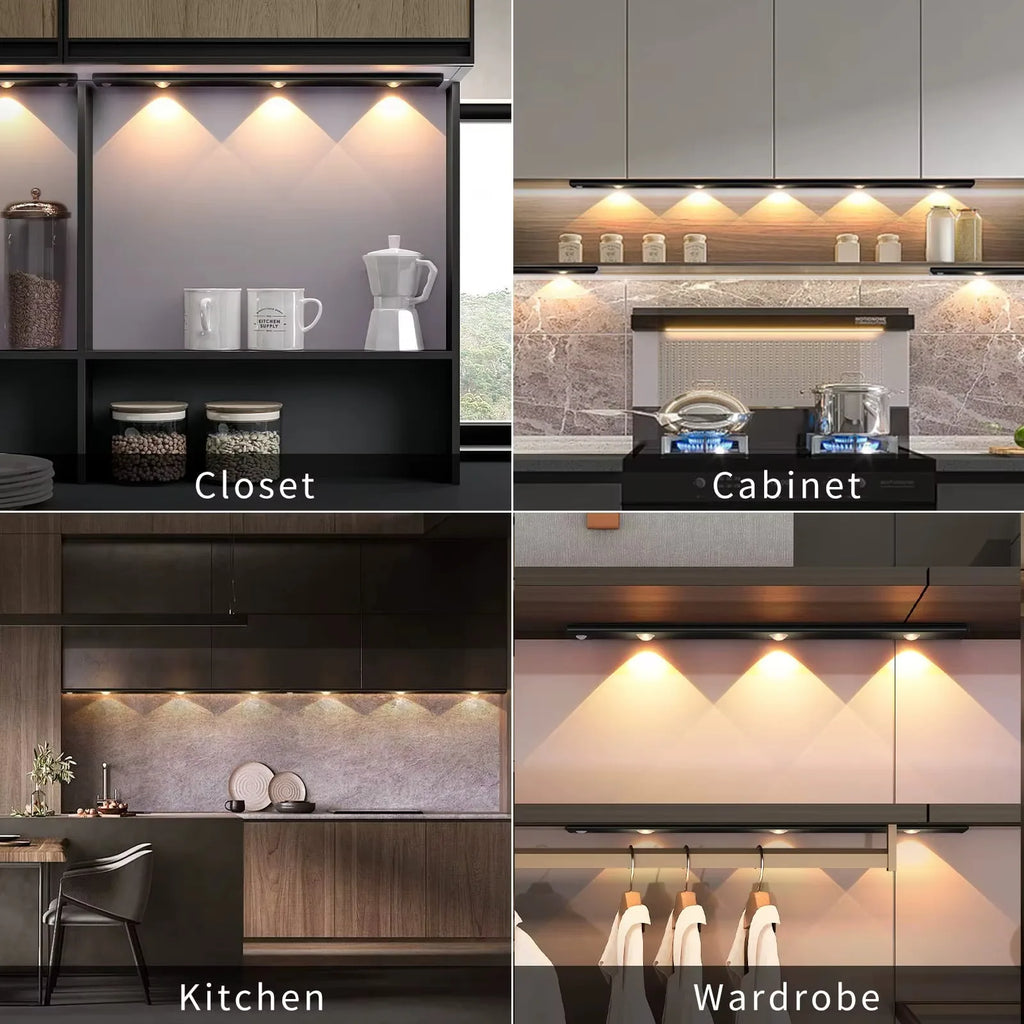 Luz LED Ultrafina con Sensor de Movimiento para Muebles