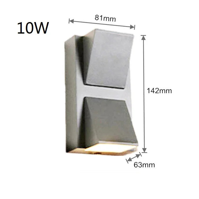 Aplique LED de Pared IP65 | Luz Moderna para Interior y Exterior