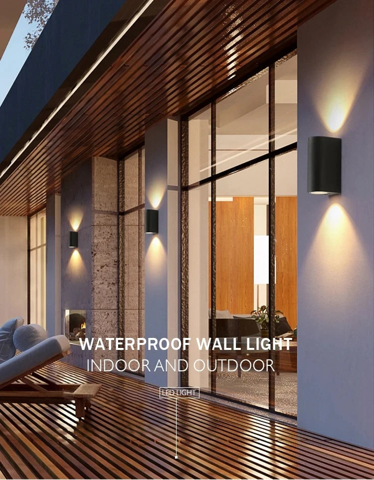 Aplique LED de Pared IP65 | Luz Moderna para Interior y Exterior