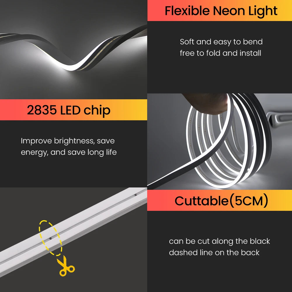 Neon Flex LED Exterior IP67 24V – Iluminación Continua Profesional