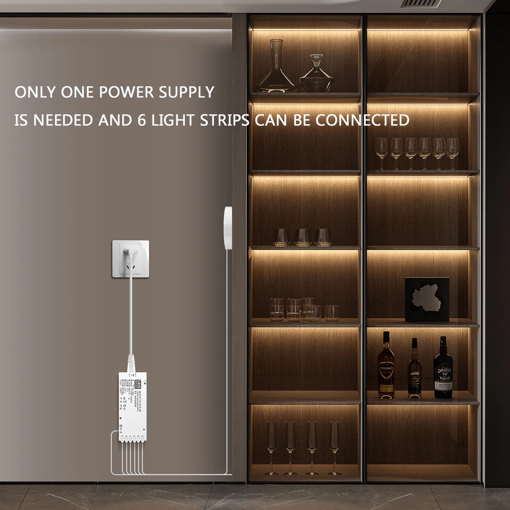 Kit de Iluminación LED COB para Muebles con Regulador Táctil