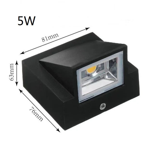 Aplique LED de Pared IP65 | Luz Moderna para Interior y Exterior
