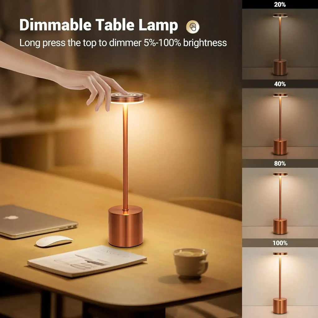 Lámpara LED Inalámbrica Recargable – 3 Tonos de Luz
