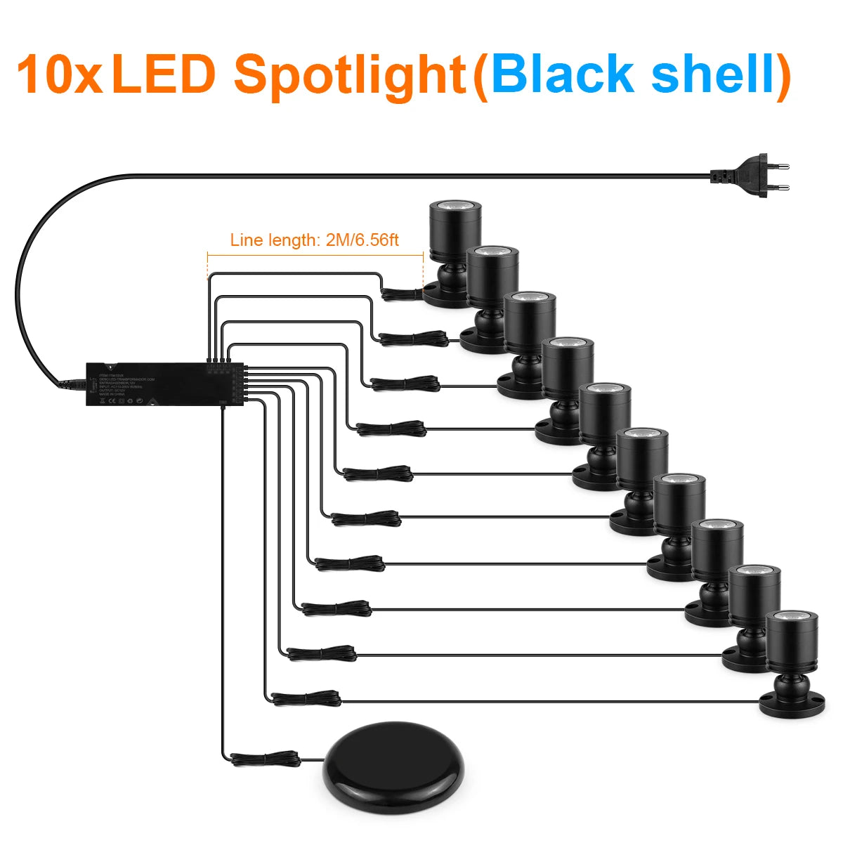 Lámpara LED Táctil 12V para Vitrinas y Muebles – Luz Regulable