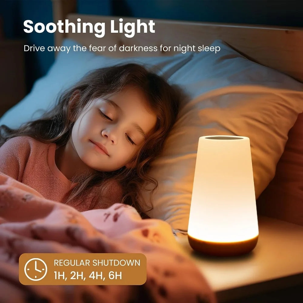 Lámpara Nocturna LED RGB Táctil Recargable – 13 Colores