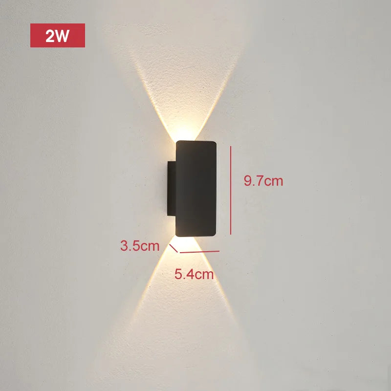 Aplique LED Lineal Exterior 18W – Luz Bidireccional