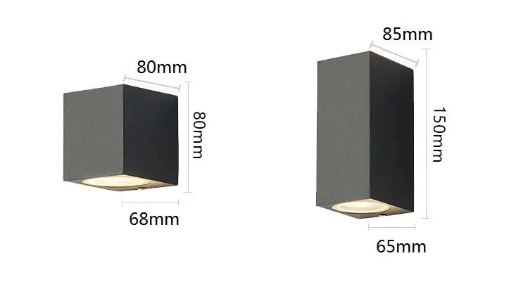 Aplique LED de Pared IP65 | Luz Moderna para Interior y Exterior
