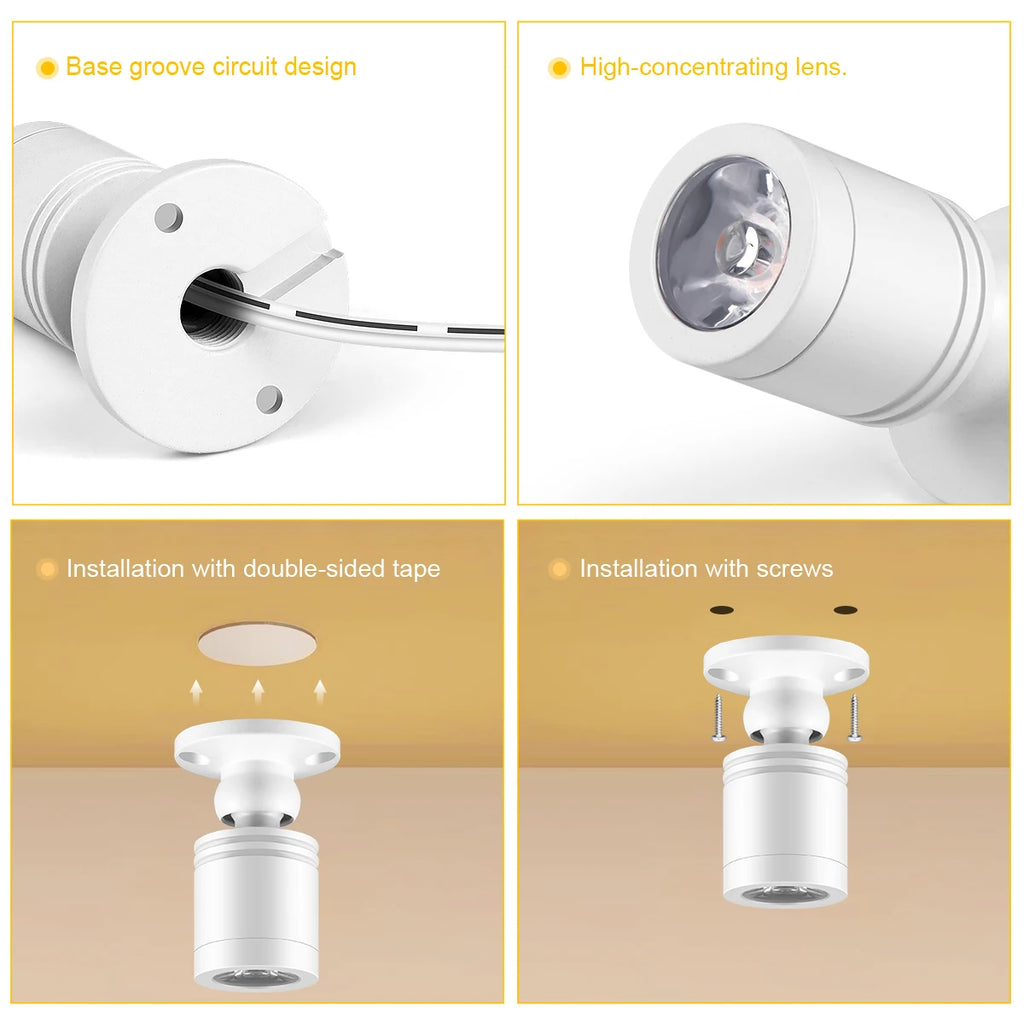 Lámpara LED Táctil 12V para Vitrinas y Muebles – Luz Regulable
