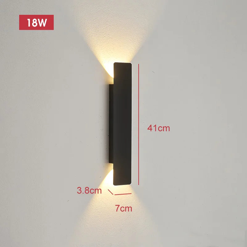 Aplique LED Lineal Exterior 18W – Luz Bidireccional