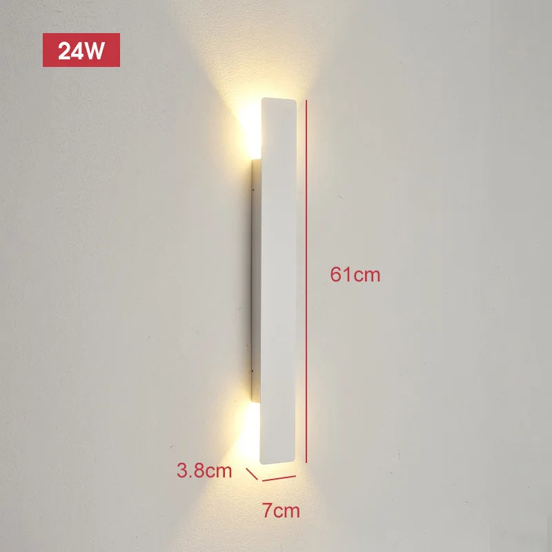 Aplique LED Lineal Exterior 18W – Luz Bidireccional