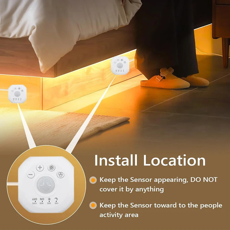Tira LED Secuencial con Sensor de Movimiento para Escaleras