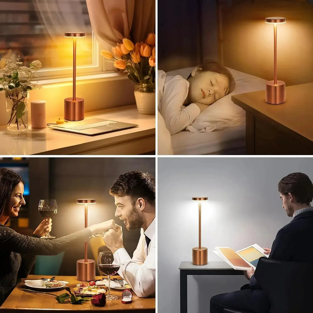 Lámpara LED Inalámbrica Recargable – 3 Tonos de Luz