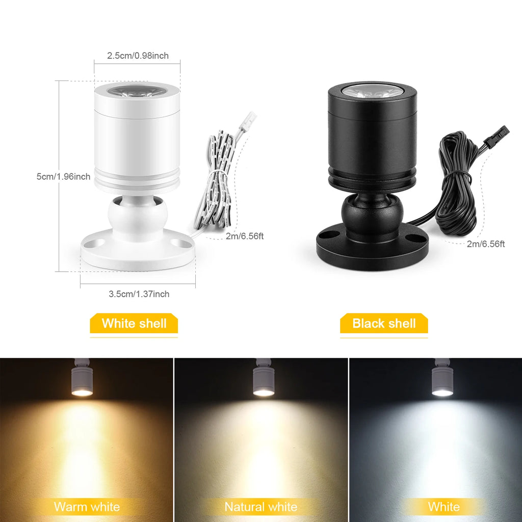 Lámpara LED Táctil 12V para Vitrinas y Muebles – Luz Regulable