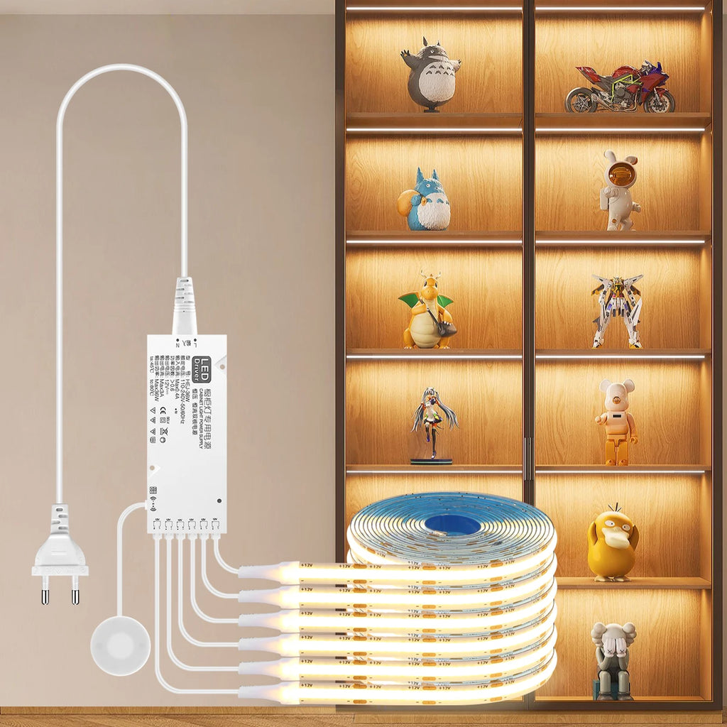 Kit de Iluminación LED COB para Muebles con Regulador Táctil