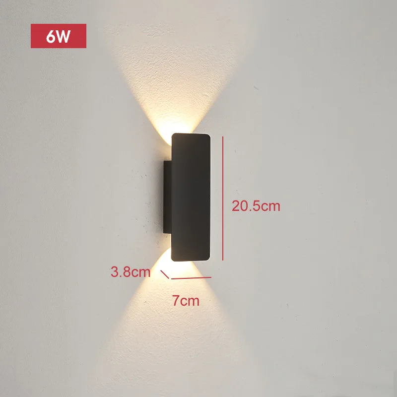 Aplique LED Lineal Exterior 18W – Luz Bidireccional