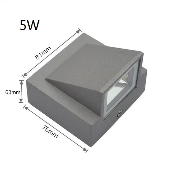 Aplique LED de Pared IP65 | Luz Moderna para Interior y Exterior