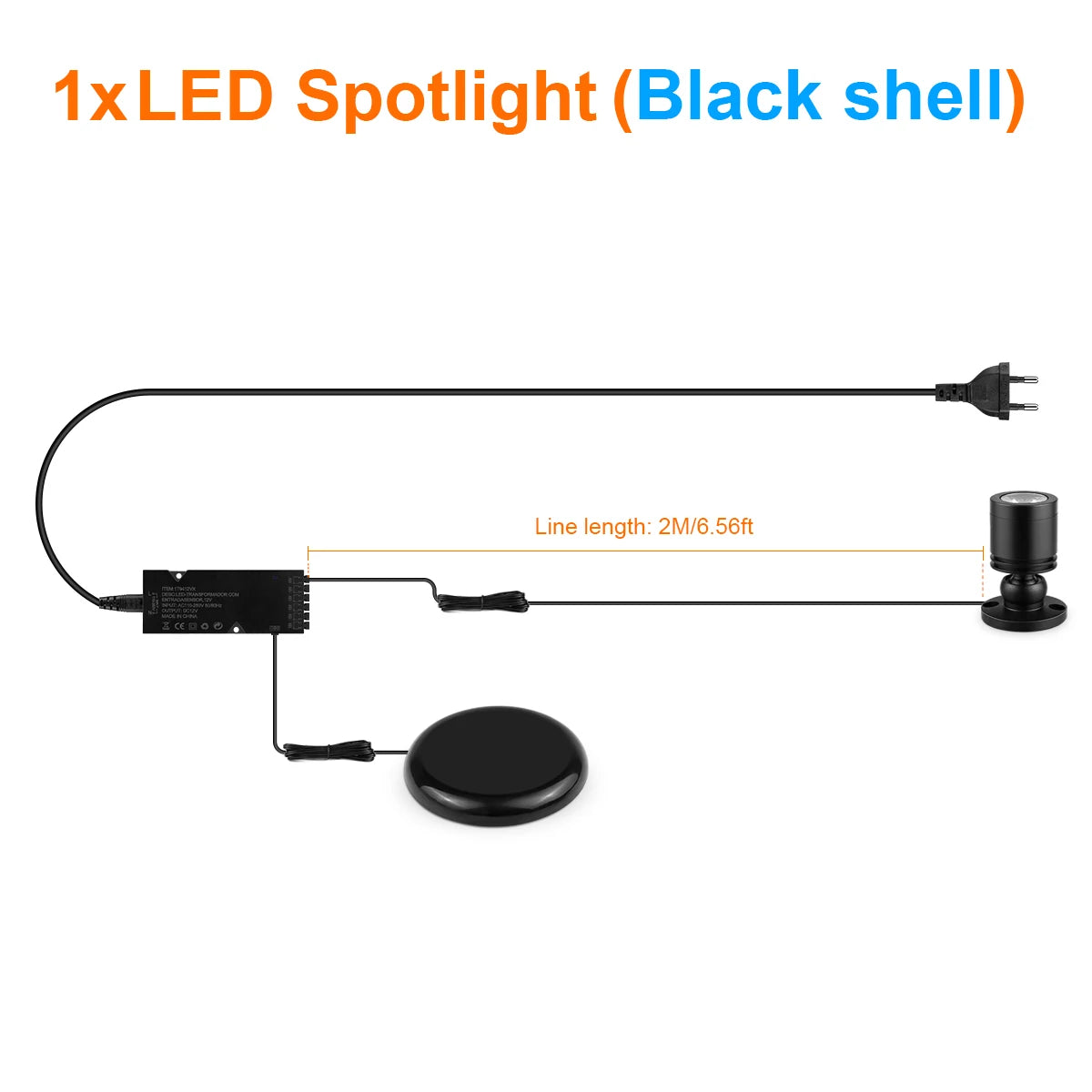 Lámpara LED Táctil 12V para Vitrinas y Muebles – Luz Regulable